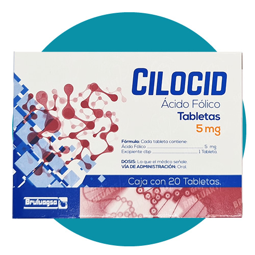 ACIDO FOLICO 5 MG – CILOCID – RCD Pharma – Farmacia de Alta Especialidad